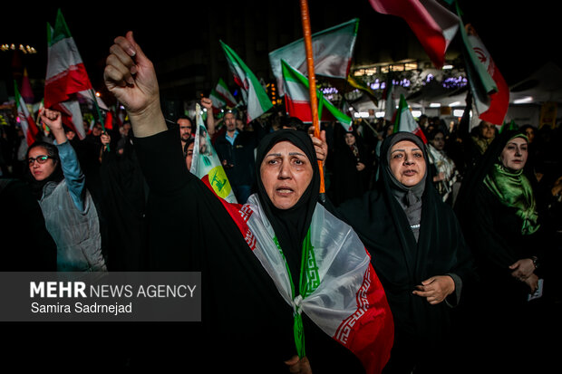 People in Tehran denounce US-Israeli aggression
