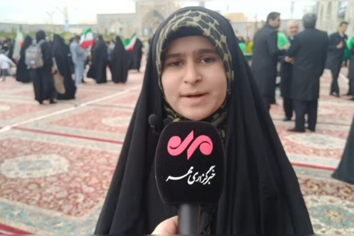 رجزخوانی دختر نوجوان مشهدی در وصف موشک سجیل رجزخوانی دختر نوجوان مشهدی در وصف موشک سجیل