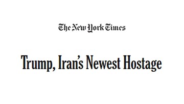 دۆناڵد ترامپ سەرۆکی ئەمریکا بارمتەی نوێی ئێرانە