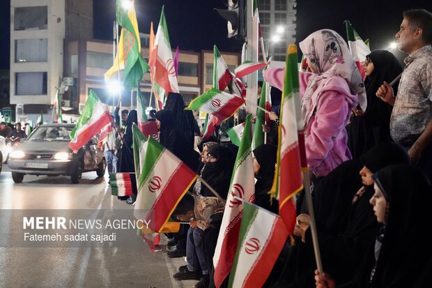 شب پنجاه و هفتم مقاومت ملی مردم کرمان در خیابان ها