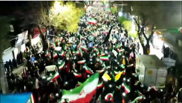 تصاویر هوایی از حماسه آفرینی مردم ارومیه در شب های اقتدار ملی