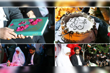 جشن‌ ازدواج ۷ زوج مشهدی در تجمعات شبانه