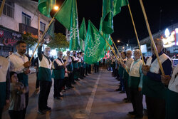 تجمع شبانه مردم بندرگز در گلستان