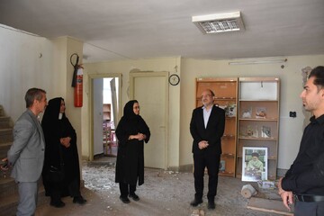 پیگیری احیای کتابخانه عمومی آسیب دیده در جنگ تحمیلی سوم آذرشهر