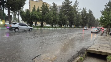 بارش شدید تگرگ در یاسوج