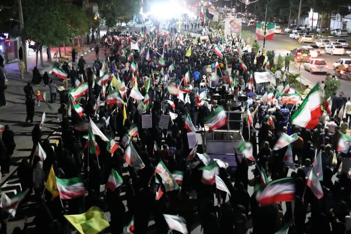 حضور مردم شهرستان تربت جام در اجتماع شب پنجاه و هشتم