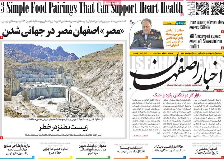 روزنامه های اصفهان