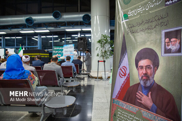 بدرقه نخستین کاروان حج ۱۴۰۵ از فرودگاه مشهد