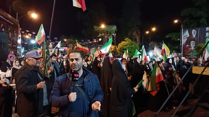 پلاتو خبرنگار مهر از اجتماع امام رضایی ها در مازندران