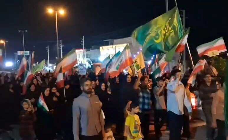 راهپیمایی و اجتماع باشکوه مردم آبدان