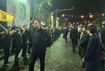 دسته‌های حسینی تبریز در شامگاه ولادت امام رضا(ع)