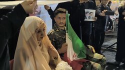 برپایی مراسم عقد زوج دهدشتی در شب میلاد امام رضا(ع)