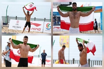Iran sweeps beach wrestling golds at Asian Beach Games