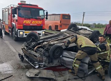 تصادف پراید و پیکان در کاشان ۲ فوتی و یک مصدوم داشت