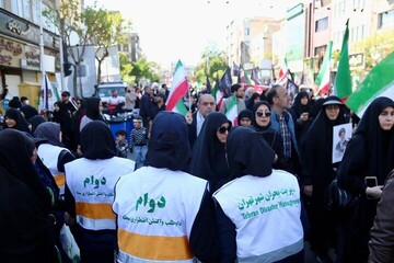 استقرار نیروهای داوطلب دوام در اجتماع بزرگ امام‌رضایی‌ها