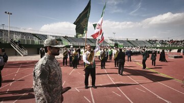رزمایش سراسری جان‌فدا برای ایران امام‌رضا (ع) در ورزشگاه امام اراک