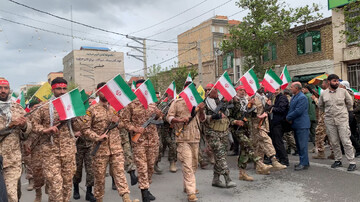 رژه جانفدایان ارومیه ای همزمان با میلاد امام رضا (ع)