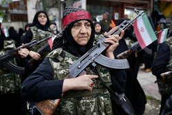 رزمایش بانوان جانفدا در شهرستان شفت