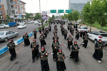 رزمایش دختران جان‌فدا در شفت