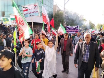 رزمایش اقتدار جان‌فدایان ایران امام رضایی در شهرستان خمین