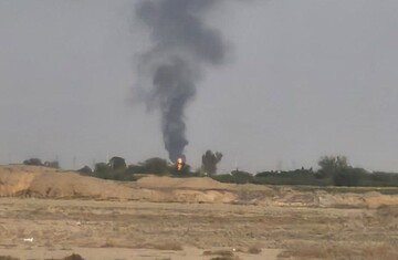 مهار حریق تانکر حامل LPG در اتوبان ساوه سلفچگان