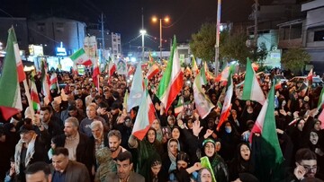 حماسه اقتدار مردم شهرستان نکا در قرار شبانه