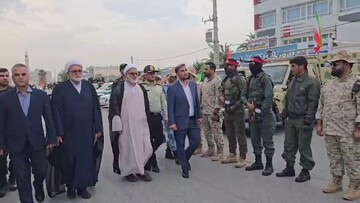 رزمایش سراسری جانفدا برای ایران امام رضایی در کنگان