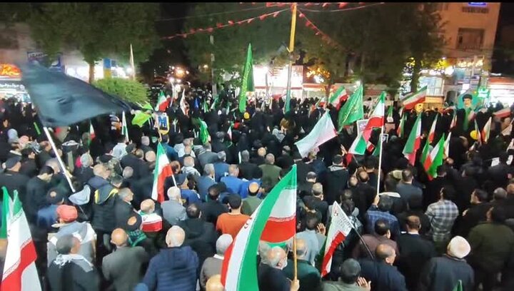 اجتماع شبانه مردم پلدختر