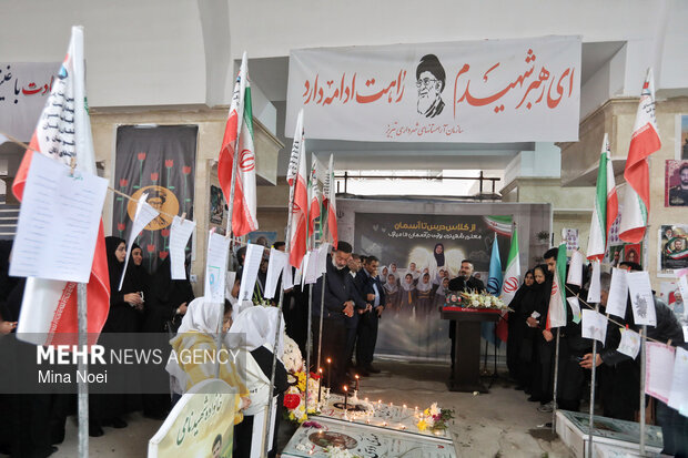 گرامیداشت معلم شهیده «ندا امینی آذر» در تبریز