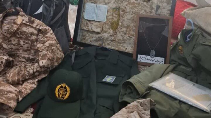 نمادی از ایثار؛ لباسهای سرگرد پاسدار شهید محمدرضا ابراهیم زاده