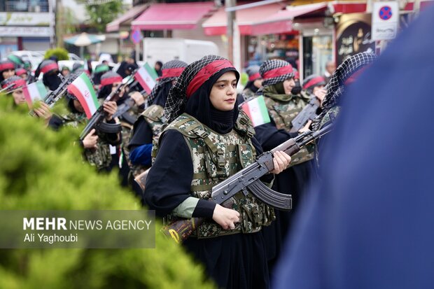 رزمایش بانوان جانفدا در شهرستان شفت
