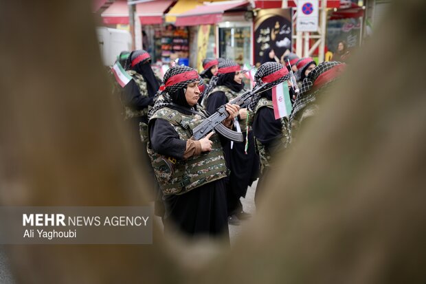 رزمایش بانوان جانفدا در شهرستان شفت