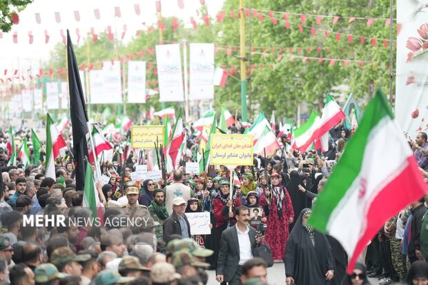 رزمایش جانفدایان ایران امام رضایی در شهرستان خرم‌آباد