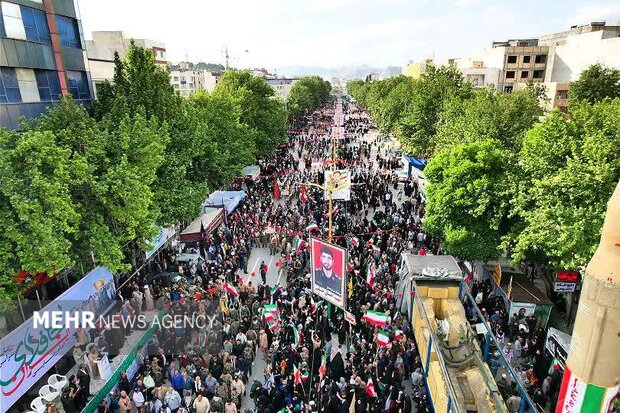 رزمایش جانفدایان ایران امام رضایی در شهرستان خرم‌آباد