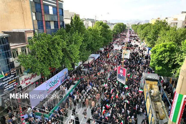 رزمایش جانفدایان ایران امام رضایی در شهرستان خرم‌آباد