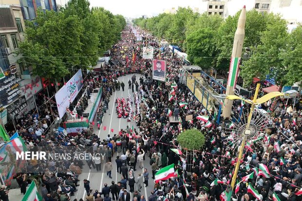 رزمایش جانفدایان ایران امام رضایی در شهرستان خرم‌آباد