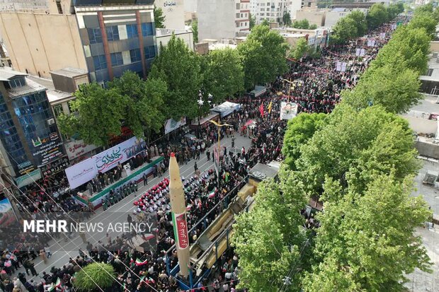 رزمایش جانفدایان ایران امام رضایی در شهرستان خرم‌آباد