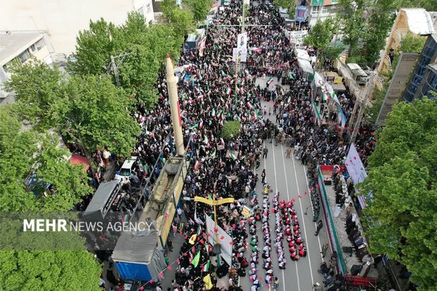 رزمایش جانفدایان ایران امام رضایی در شهرستان خرم‌آباد
