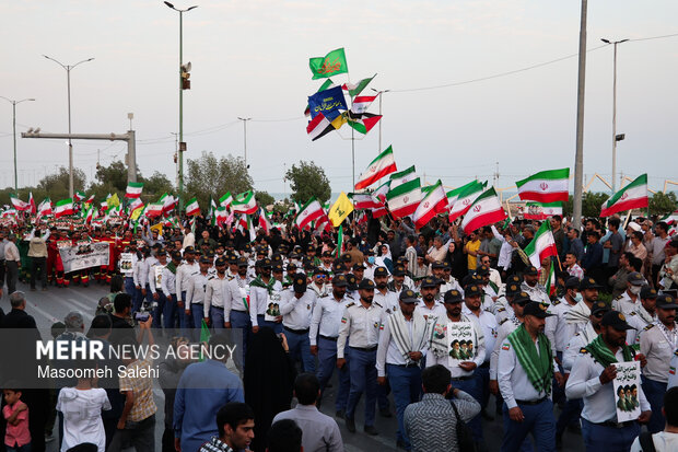 رزمایش جانفدا برای ایران، امام رضا (ع) در بندرعباس