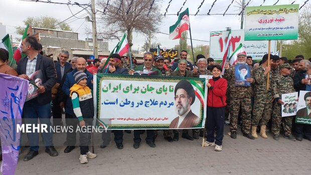 رزمایش جان‌فدایان نمینی برای ایران امام رضایی (ع)