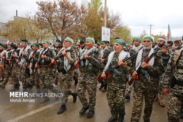 رزمایش جان فدایان امام رضایی در زنجان