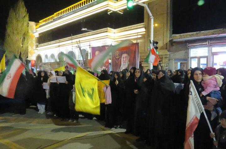 میدان‌داری مردم شهرستان هریس در شب‌های اقتدار ملی