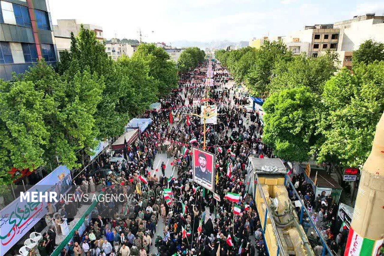 رزمایش جان‌فدایان ایران امام رضایی در خرم‌آباد