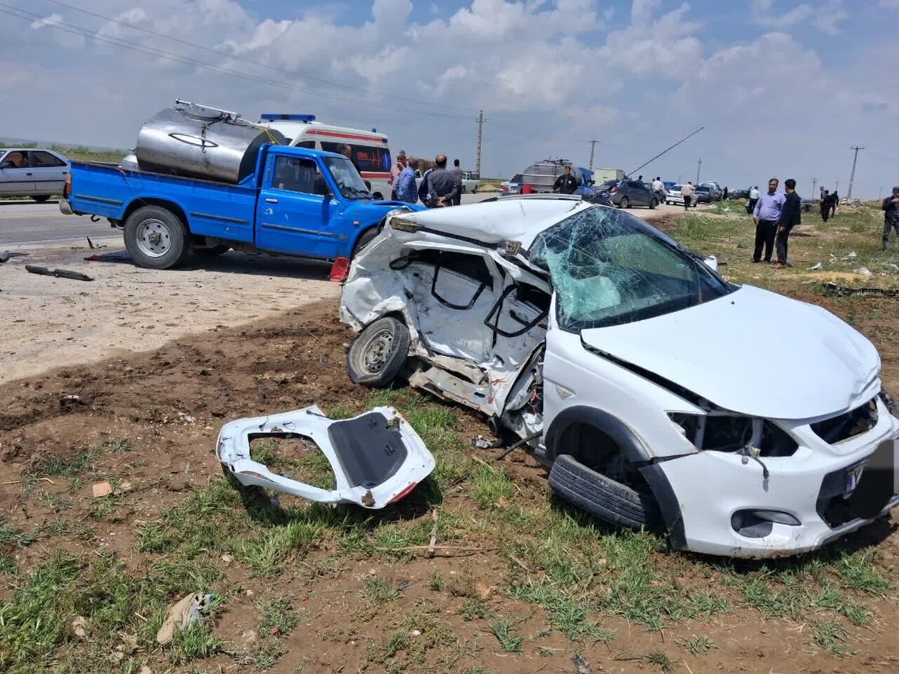 فوت یک نفر در تصادف جاده مهاجران به بهار