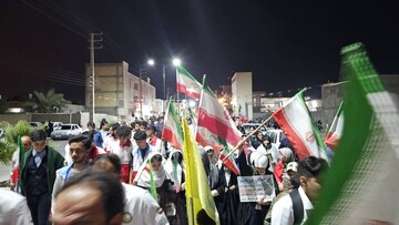 رزمایش اقتدار مردم رزن  برای ایران امام رضا