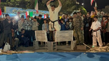 رزمی‌کاران قوچان در تجمعات مردمی حضور یافتند