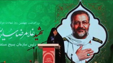 مراسم اربعین سرلشکر غلامرضا سلیمانی در زادگاهش فارسان
