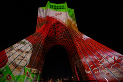 اجرای نور پردازی سه بعدی «ویدئو مپینگ» به مناسبت روز خلیج فارس