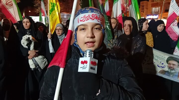 تجمع امام رضایی‌ها در میدان شهید رحمانی بیجار