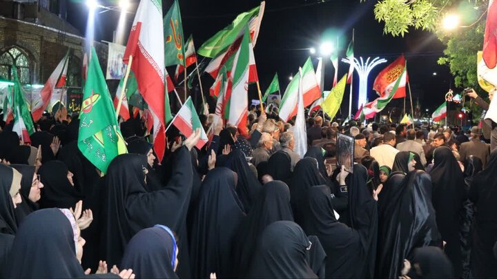 شب شصتم حماسه حضور مردم خنداب در بیعت با رهبر معظم انقلاب